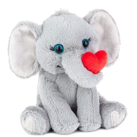 Tons of Love Elephant With Heart Stuffed Animal, 8", , large
