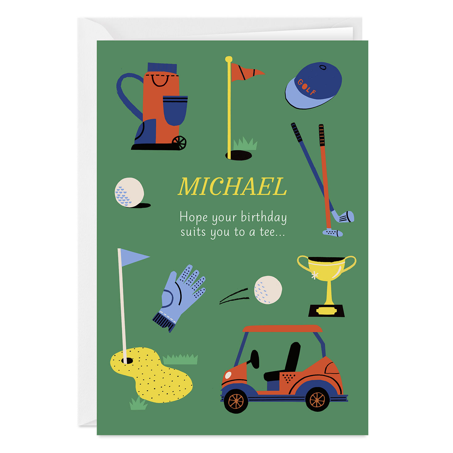 Suits You to a Tee Custom Birthday Card