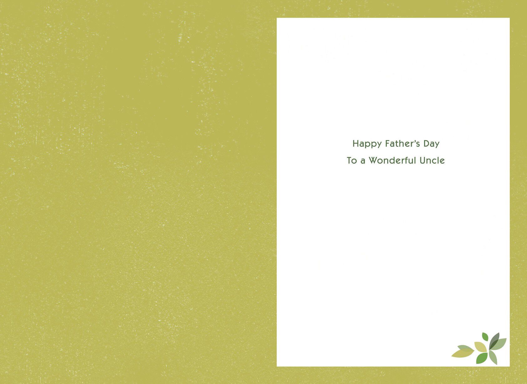 Admiration for an Uncle Father's Day Card