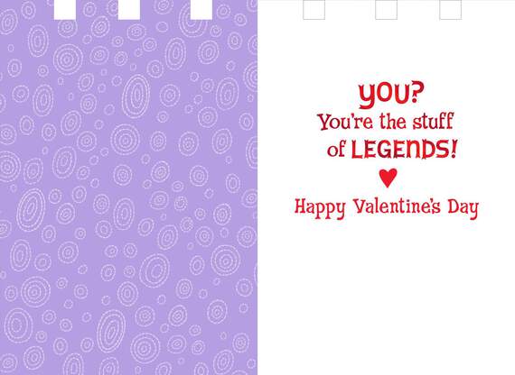 You're a Legend Celebrate Us Today Valentine's Day Card, , large image number 2