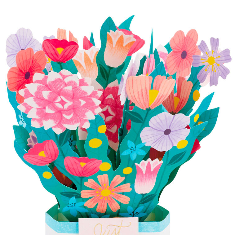 Flower Bouquet Just For You 3D Pop-Up Card, , large image number 3