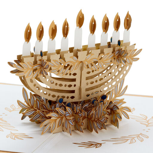 Season Full of Light 3D Pop-Up Hanukkah Card, 