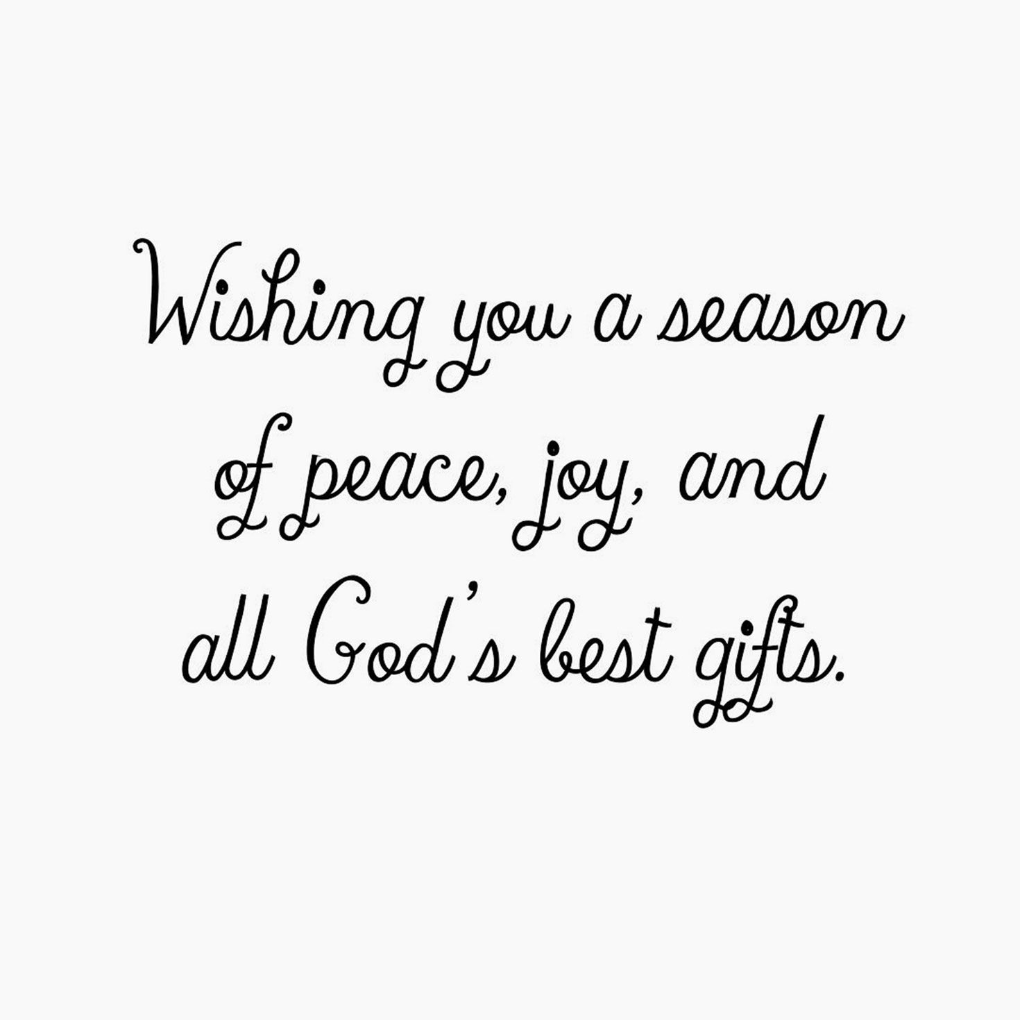 Holly on Blue Religious Christmas Cards Pack sentiments image number 3