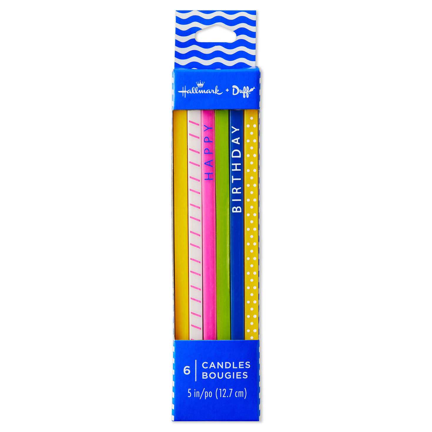 Colorful Square Birthday Candles, Pack of 6, , large image number 5