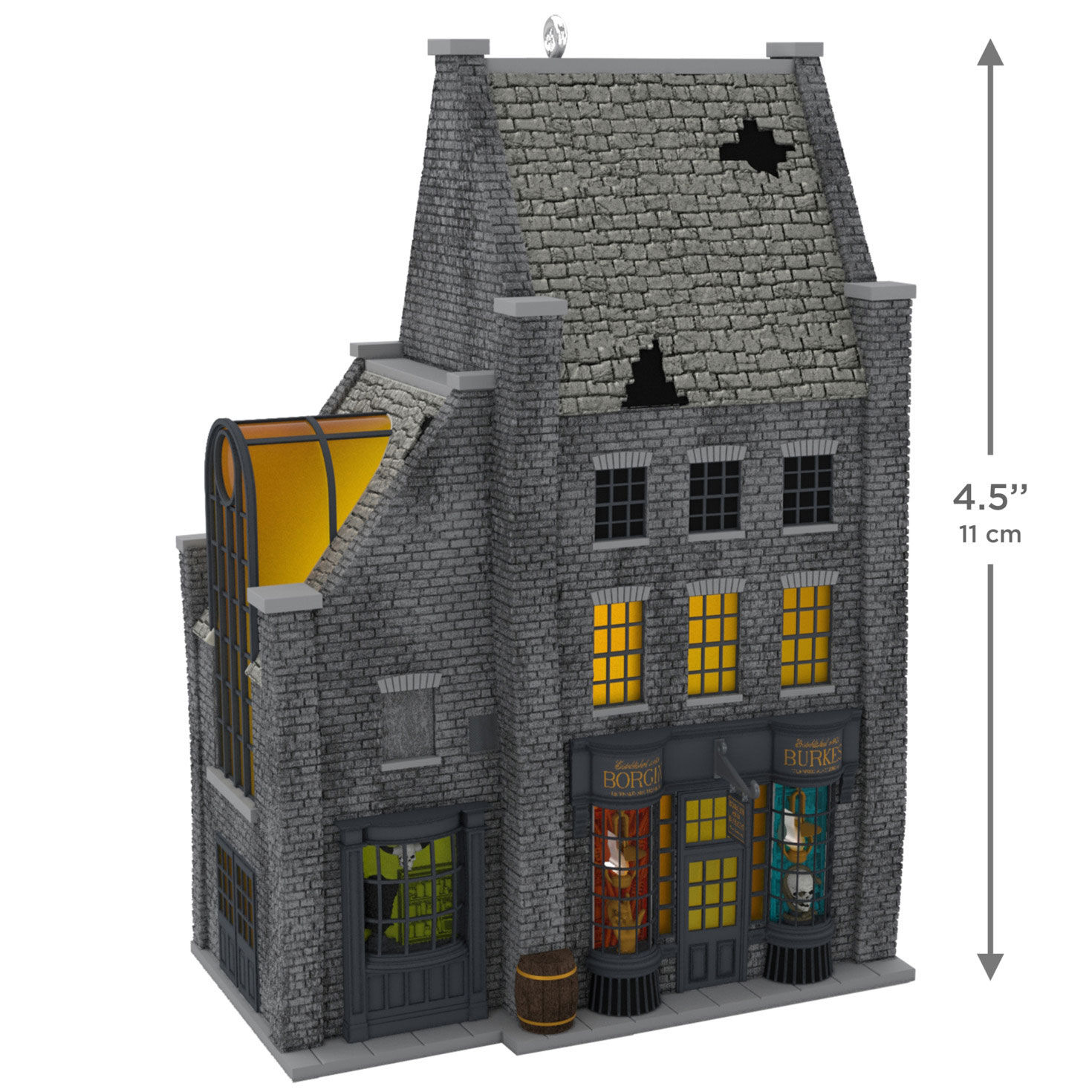 Harry Potter Borgin and Burkes Keepsake Ornament measurement image number 3