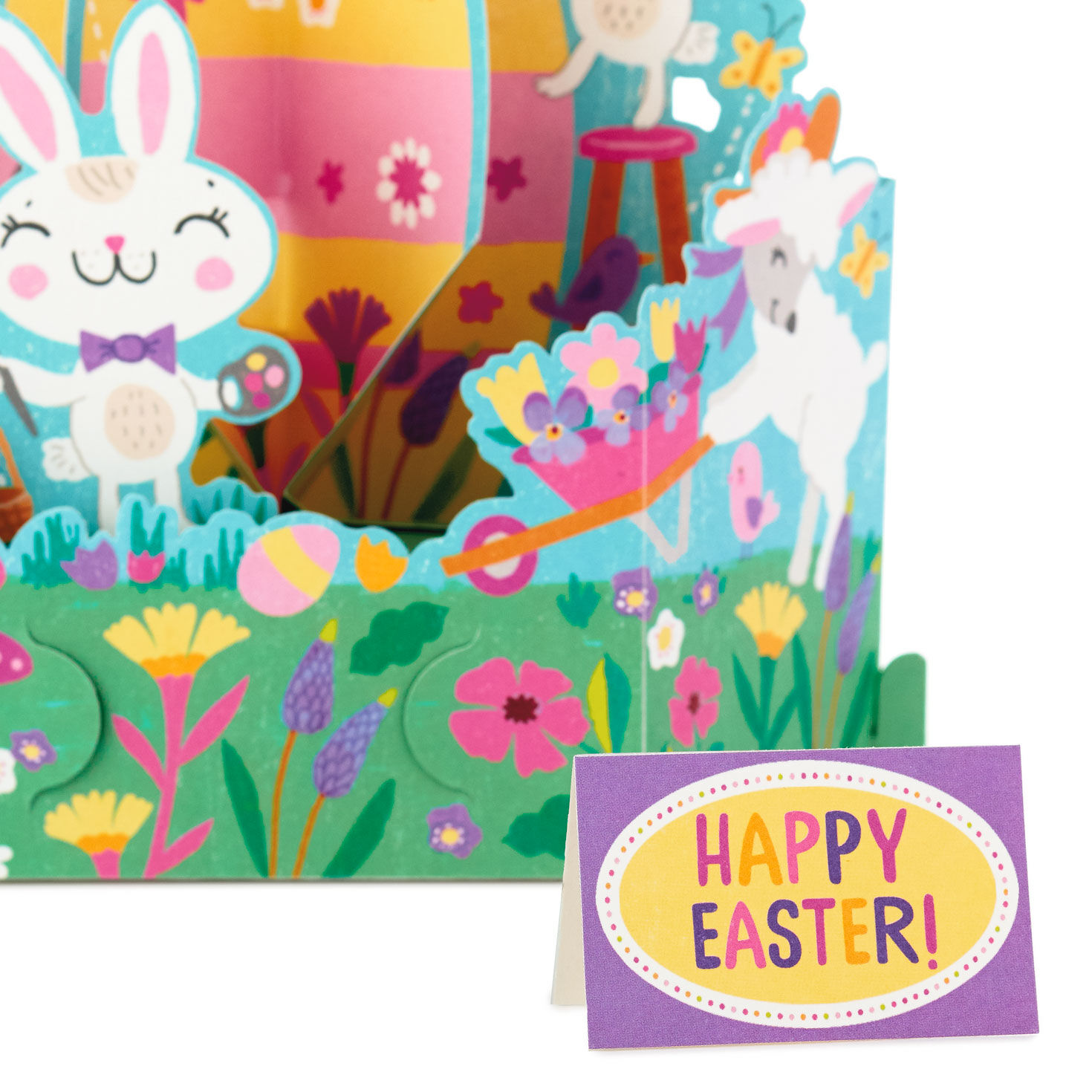 Woodland Animals Pop-Up Easter Card for Kids upclose view image number 4