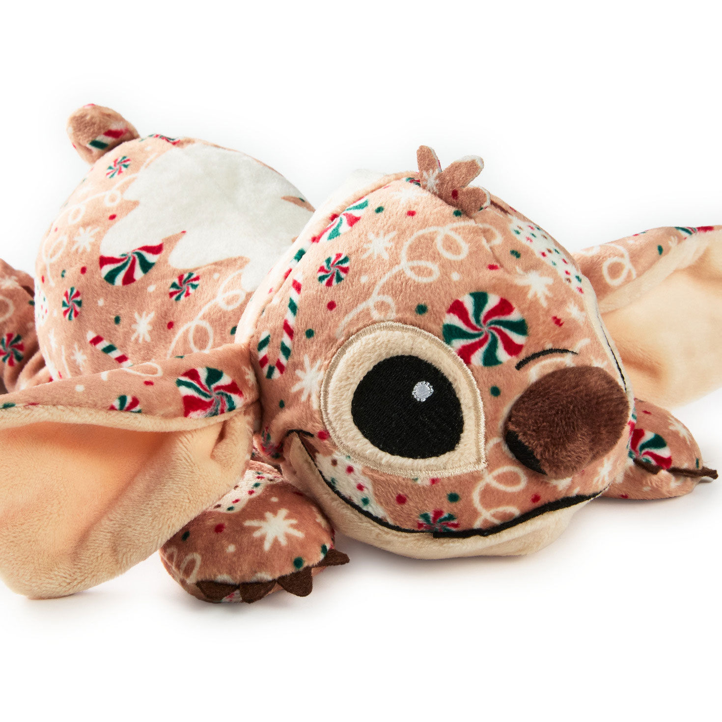Disney Stitch Gingerbread Floppy Plush upclose detail image number 3