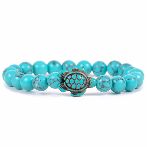 Fahlo Crystal Blue Turtle Journey Bracelet, 