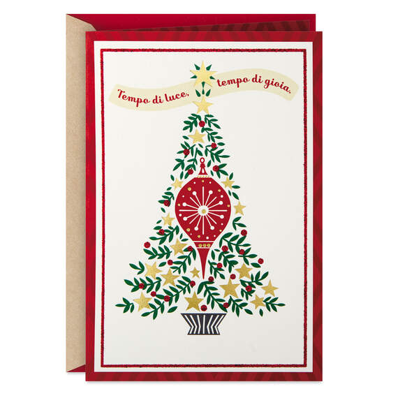 Season of Light and Joy Italian-Language Christmas Card, , large image number 1