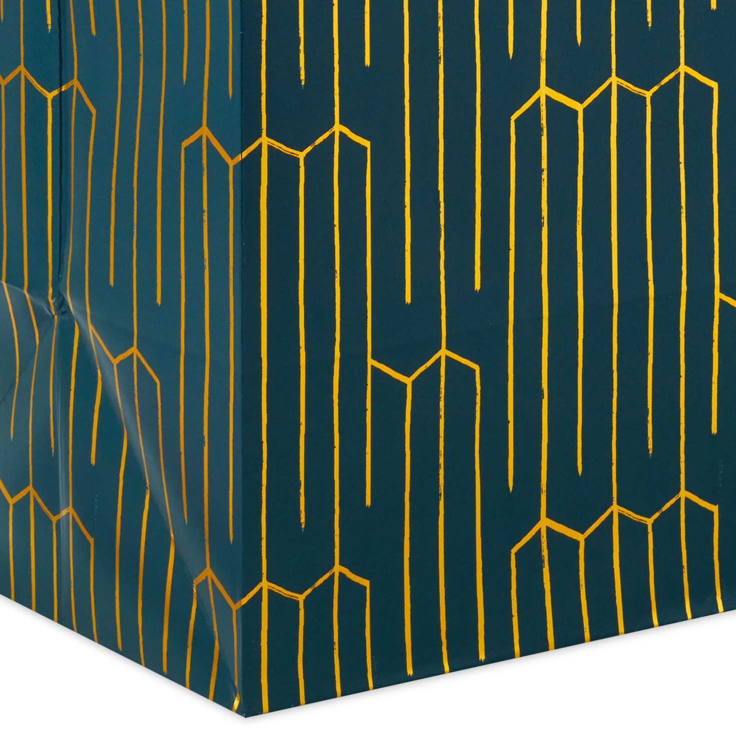 13" Gold Geometric on Teal Large Gift Bag for only USD 5.49 | Hallmark
