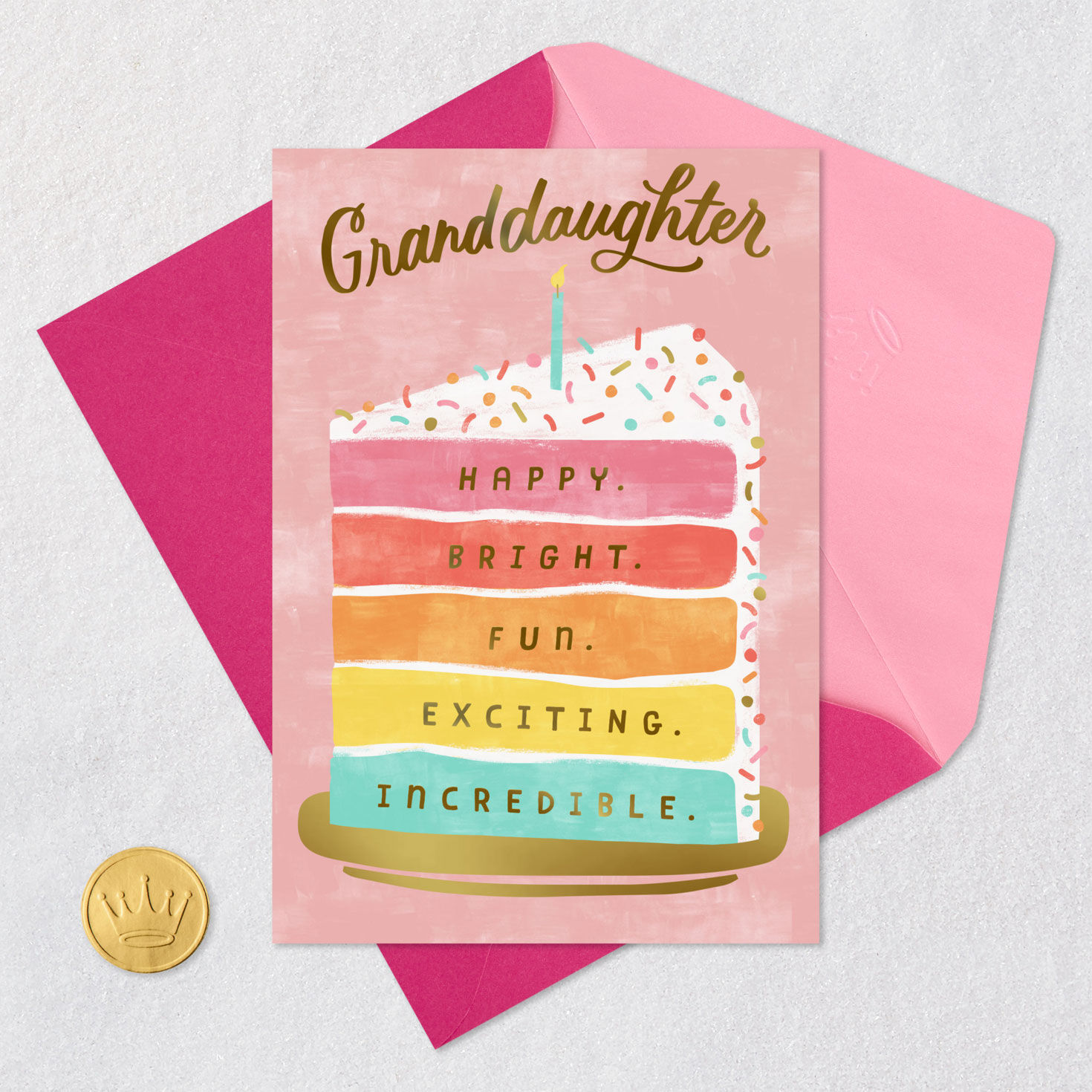 Cake Slice Happy and Bright Birthday Card for Granddaughter for only USD 2.99 | Hallmark