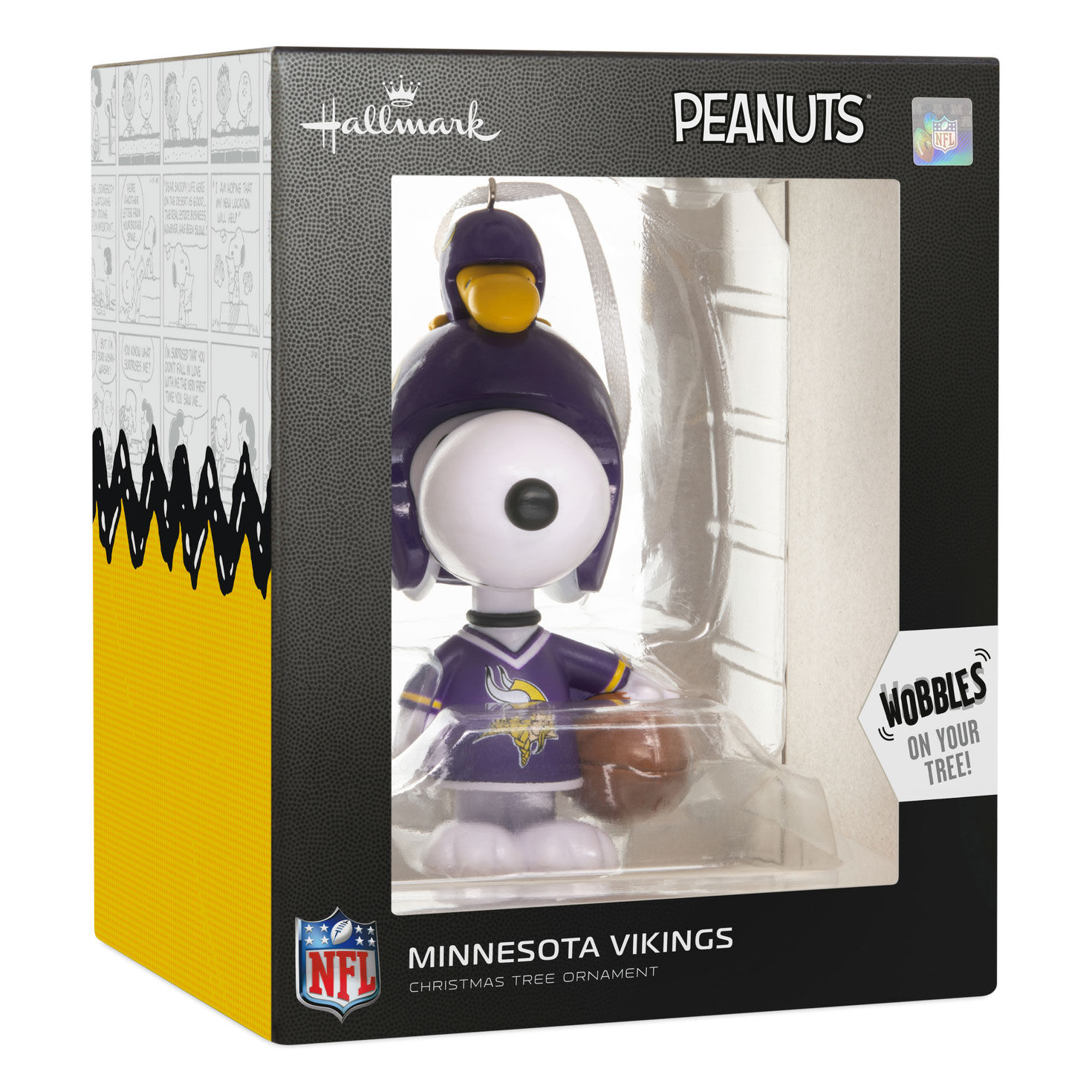 Snoopy Minnesota Vikings Christmas Ornament  image number 7