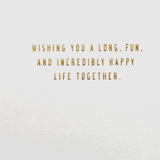 Wishing You a Happy Life Together Wedding Card, 