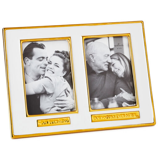 Our Beginning and Happily Ever After Ceramic Picture Frame, 4x6, 