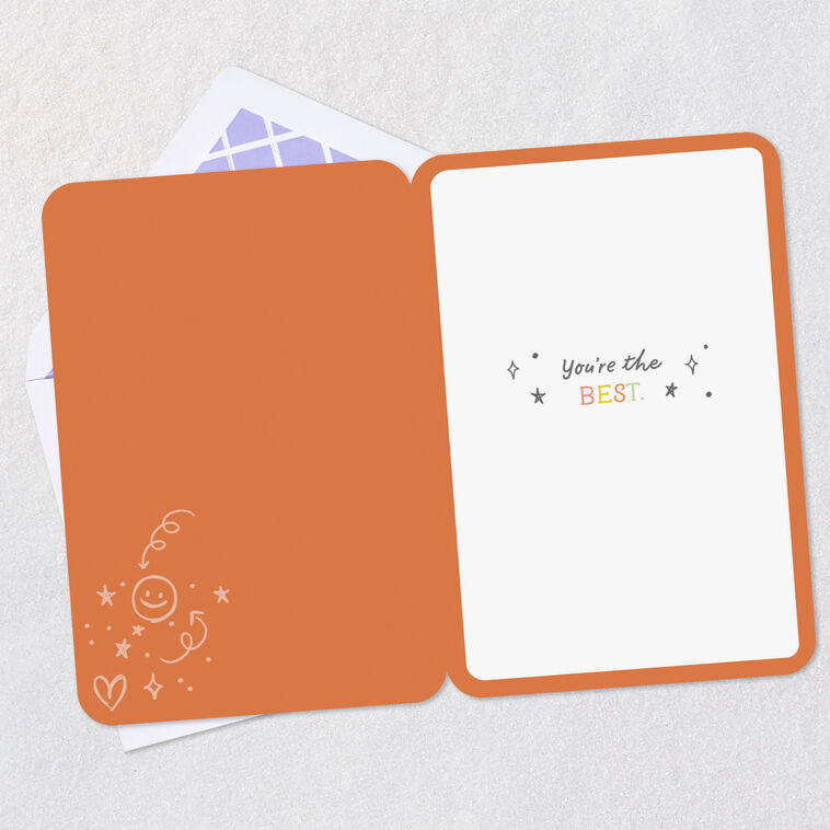 Colorful Paint Can Characters Thank You Card Open card with envelope image number 3