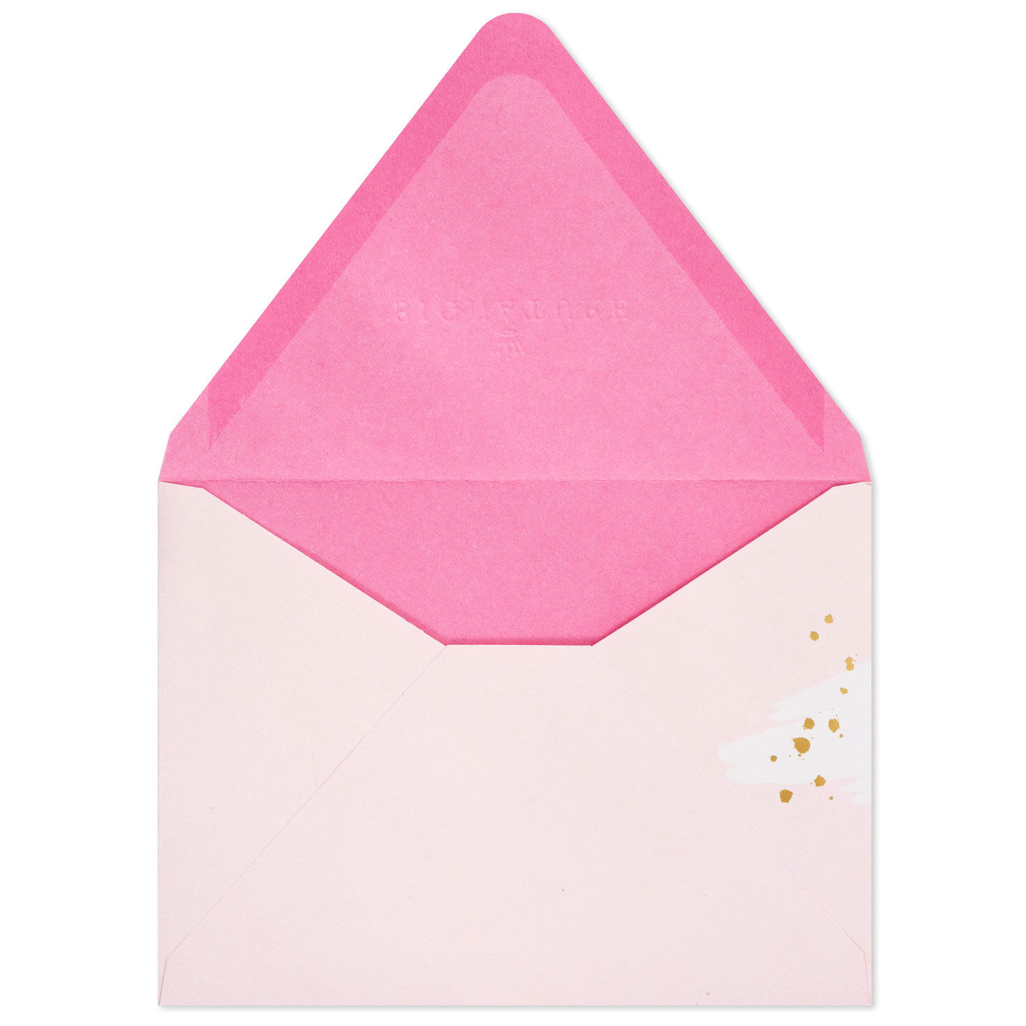Light Pink Brushstroke Envelopes Pack back with flap lifted image number 4