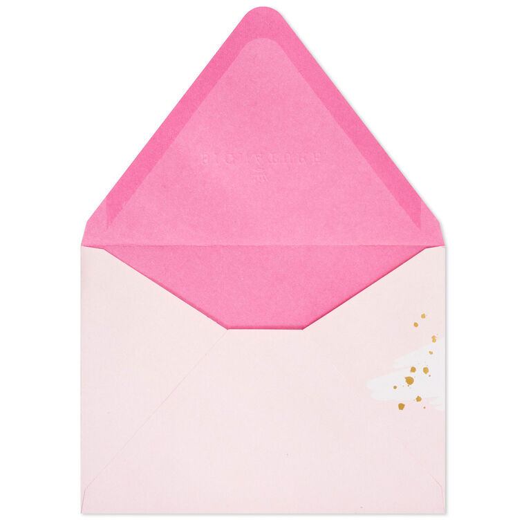 Light Pink Brushstroke Envelopes Pack back with flap lifted image number 4