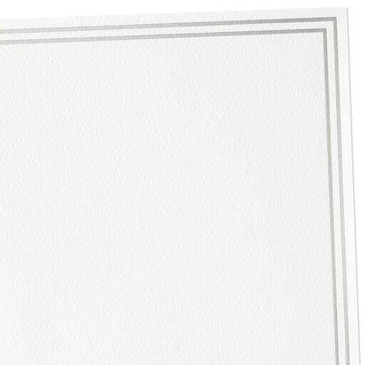 Double Silver Border Stationery Set, Box of 20, 