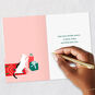 Cat Curled Up in Chair Christmas Card Signing card image number 6