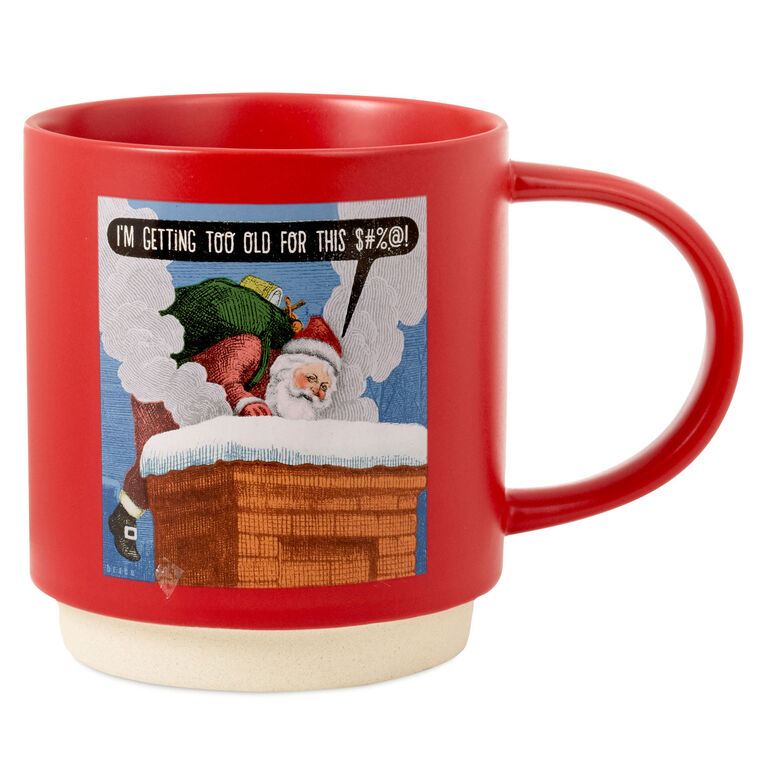 Shoebox Too Old for This Santa Funny Mug, 20 oz.