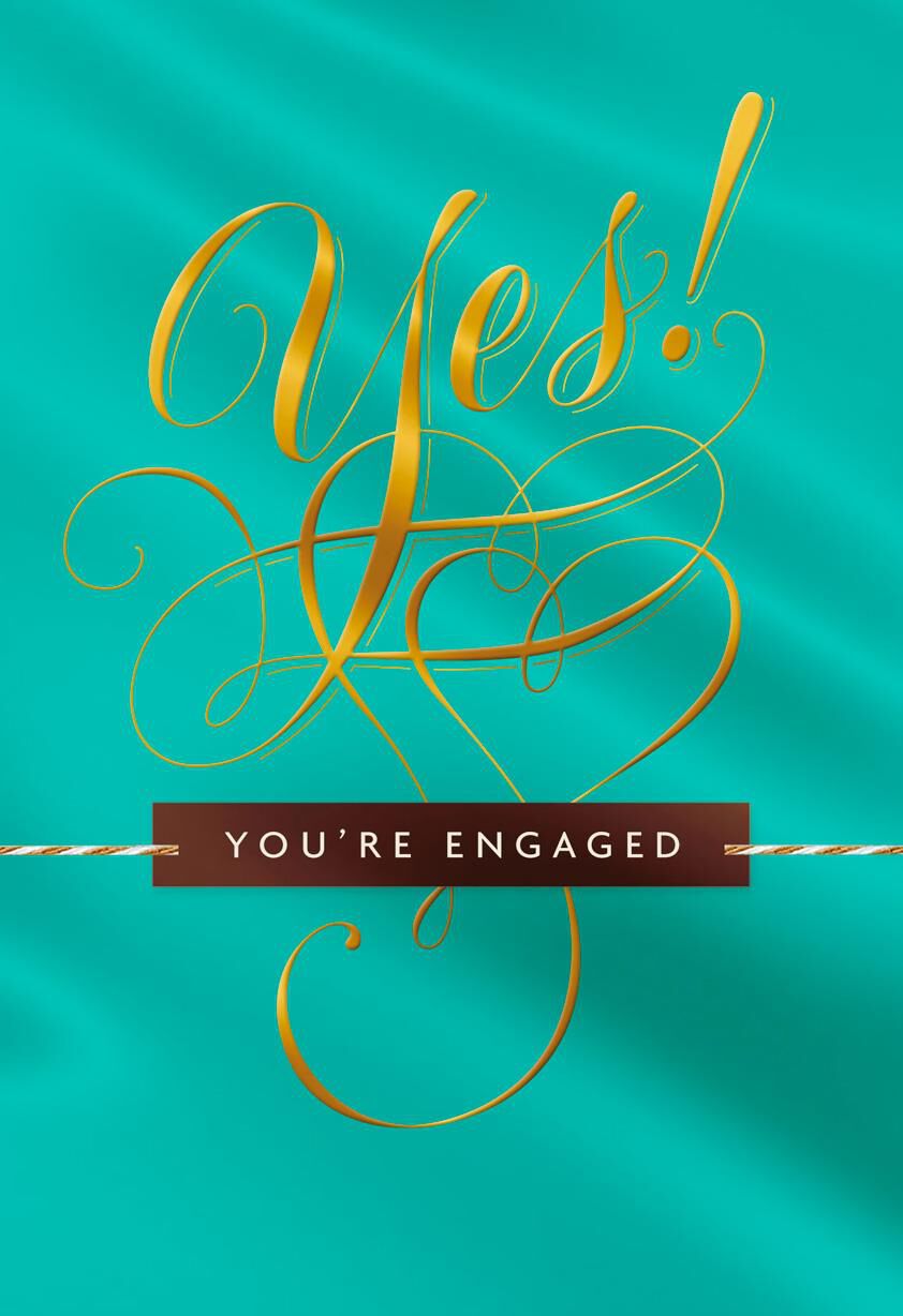 Beautiful Beginning Engagement Wedding Card