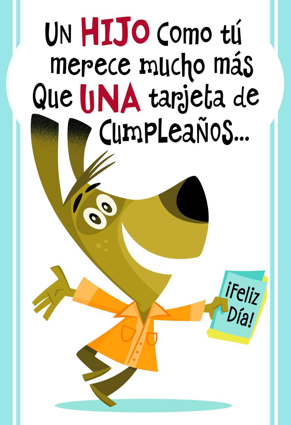 A Son Like You Spanish-Language Birthday Card