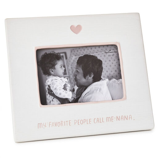My Favorite People Call Me Nana Ceramic Picture Frame, 4x6, 
