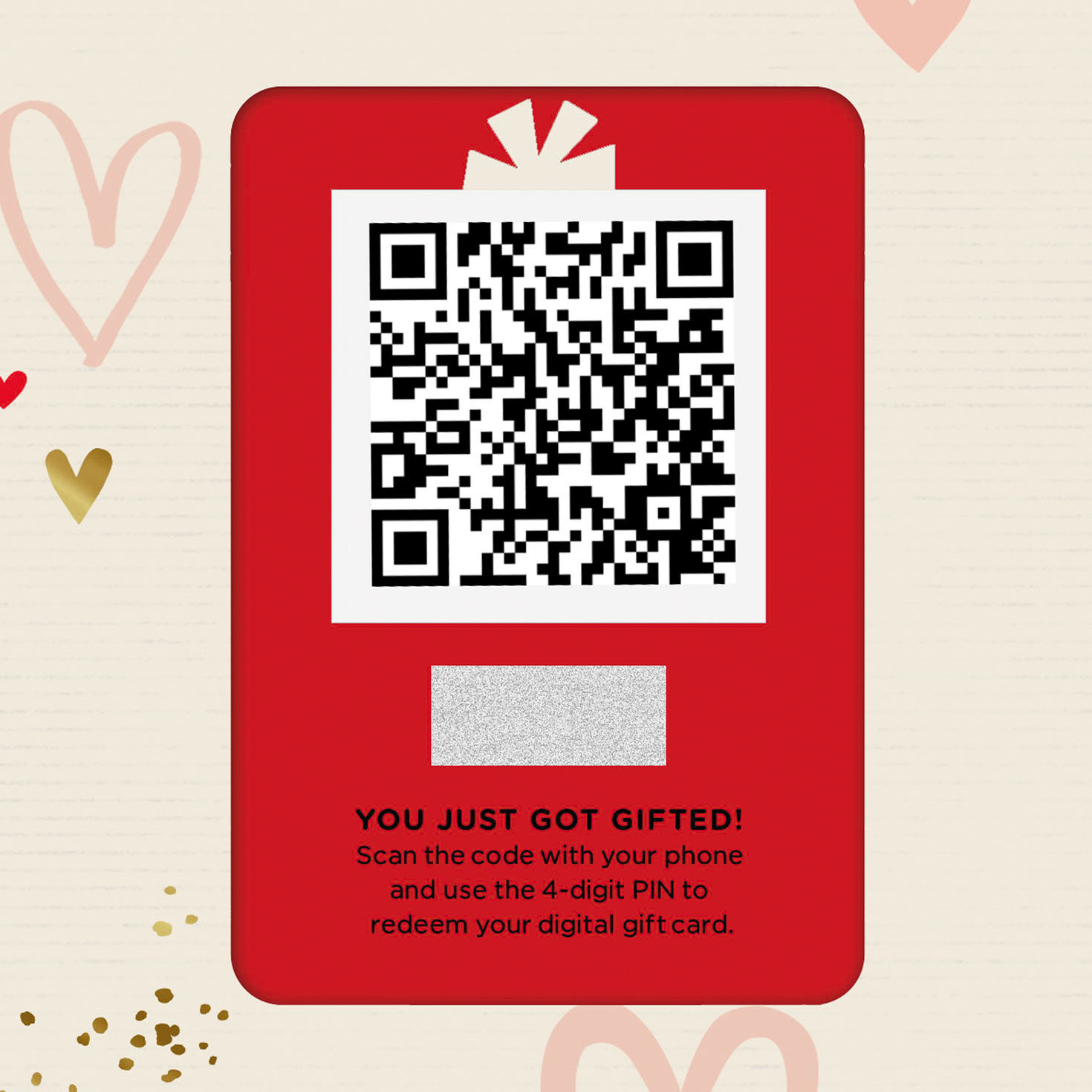 Grateful Hearts Valentine's Gift Card Greeting QR code image number 7