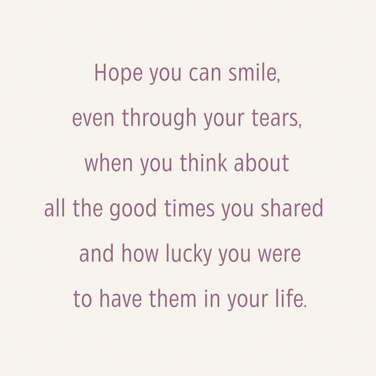 Sorrow Lettering Love Shines Through Sorrow Sympathy Card - Greeting Cards | Hallmark