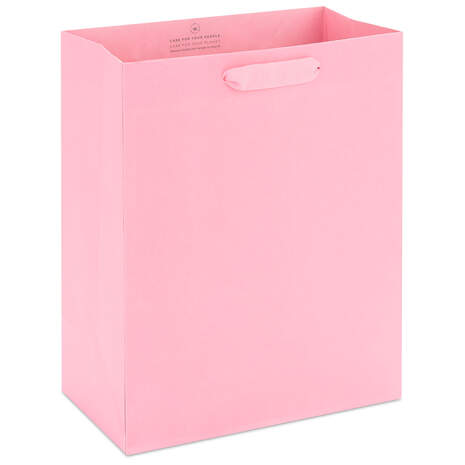 9.6" Medium Light Pink Gift Bag, , large