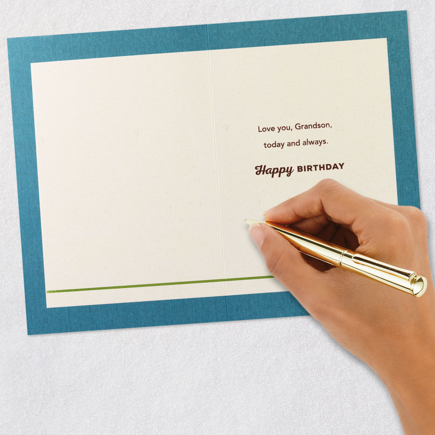 Kid on Tire Swing Birthday Card for Grandson  image number 6