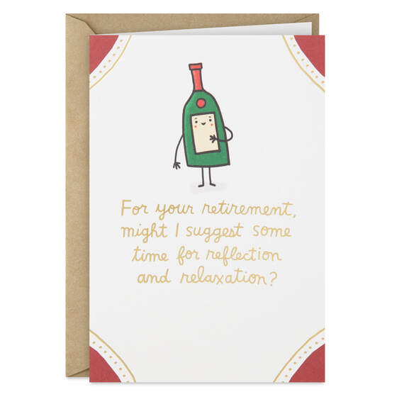 Any Hour Can Be Happy Hour Funny Retirement Card