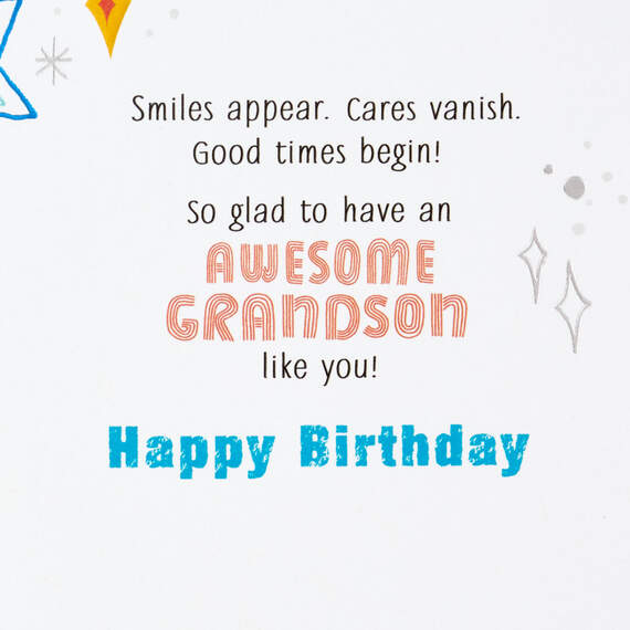 Love When You're Around Birthday Card for Grandson, , large image number 2