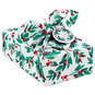 26" Greenery and Berries Christmas Fabric Gift Wrap With Twine and Tag, , large image number 1