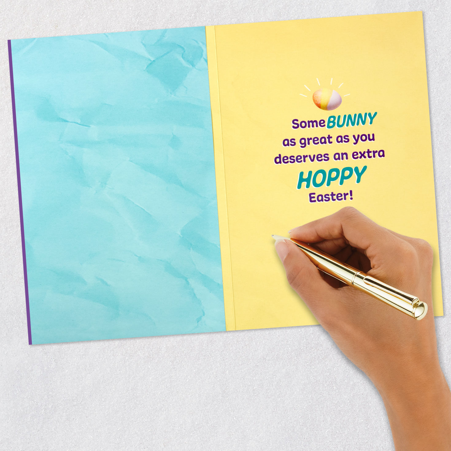 Bunny With Light-Up Glasses Funny Easter Card With Music Signing card image number 8