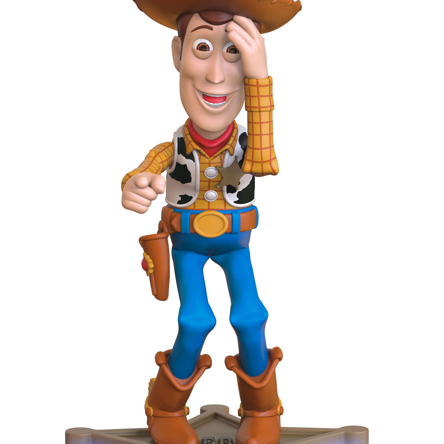Toy Story Sheriff Woody Keepsake Ornament closeup view image number 5