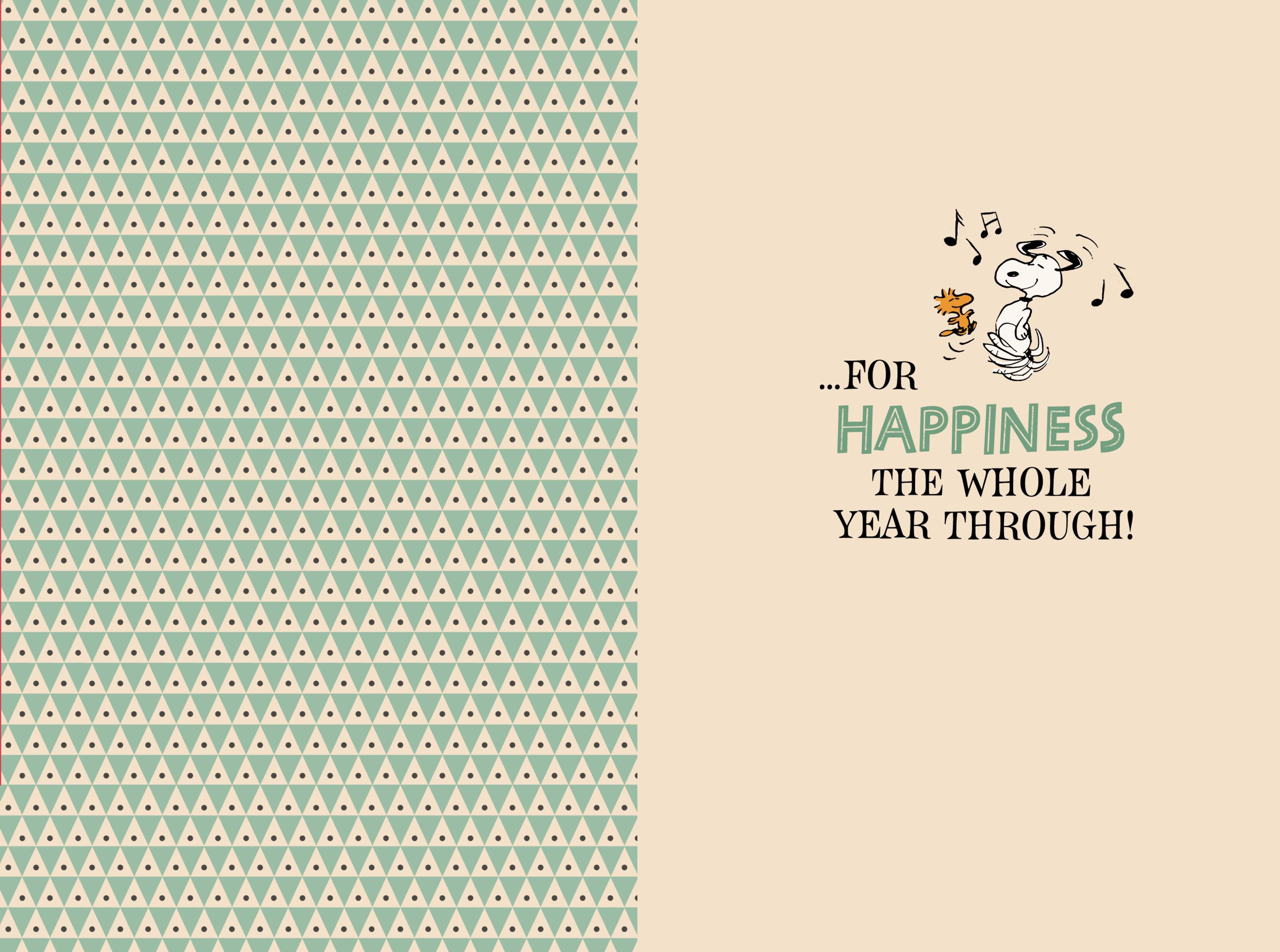 Peanuts® Happiness the Whole Year Through Birthday Card