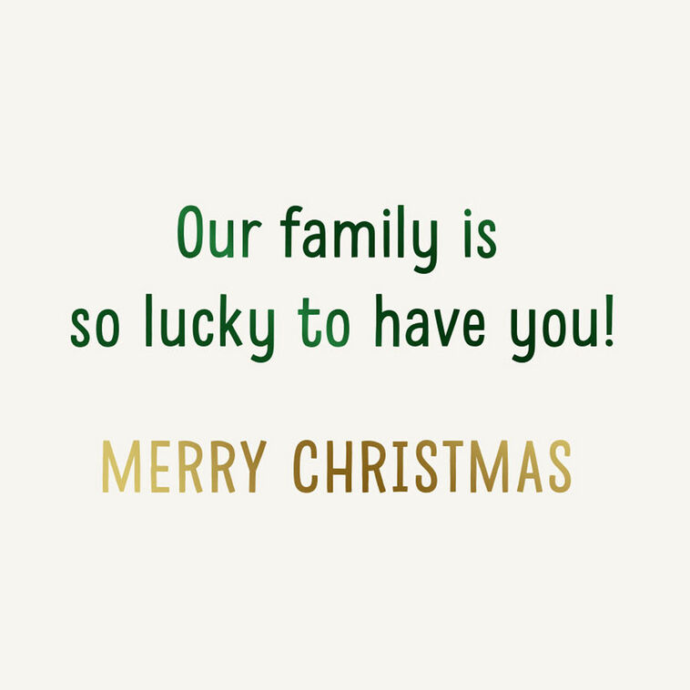 Lights and Gold Lettering Uncle Christmas Card Sentiment image number 2