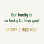 Lights and Gold Lettering Uncle Christmas Card Sentiment image number 2