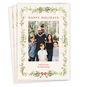 Garland Border Personalized Holiday Photo Card front fanned image number 1