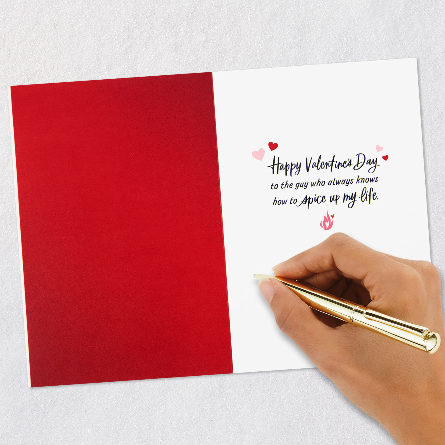 Hot Sauce Bottle Smoking Hot Valentine's Day Card Signing card image number 7