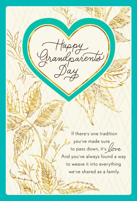 your loving tradition grandparents day card greeting cards hallmark