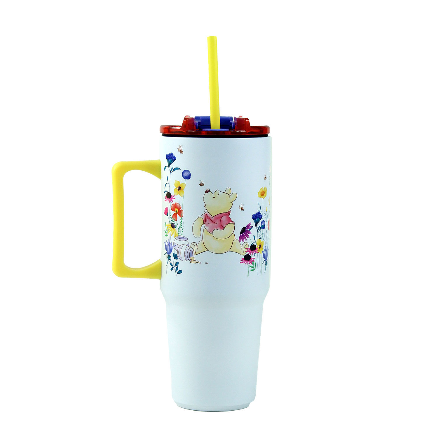 Winnie the Pooh Insulated Cup With Lid and Straw  image number 2