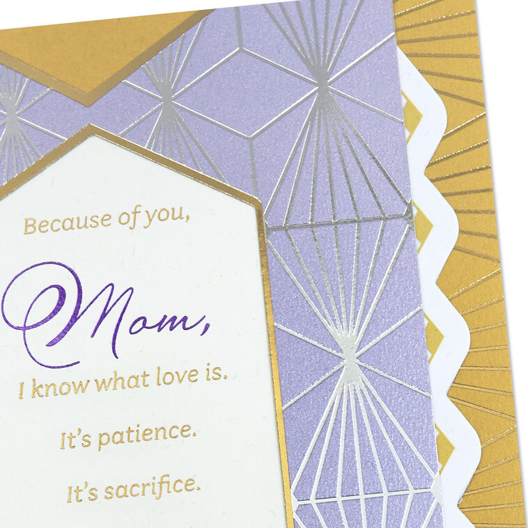Because of You Birthday Card for Mom, , large image number 5