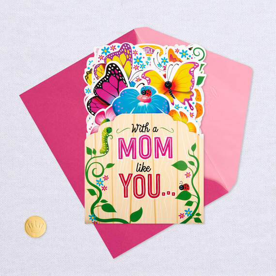 Butterflies and Flowers Musical 3D Pop-Up Mother's Day Card for Mom, , large image number 8