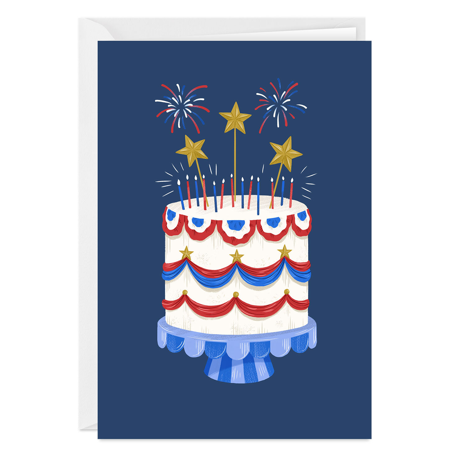 Patriotic Cake Custom Celebration Card
