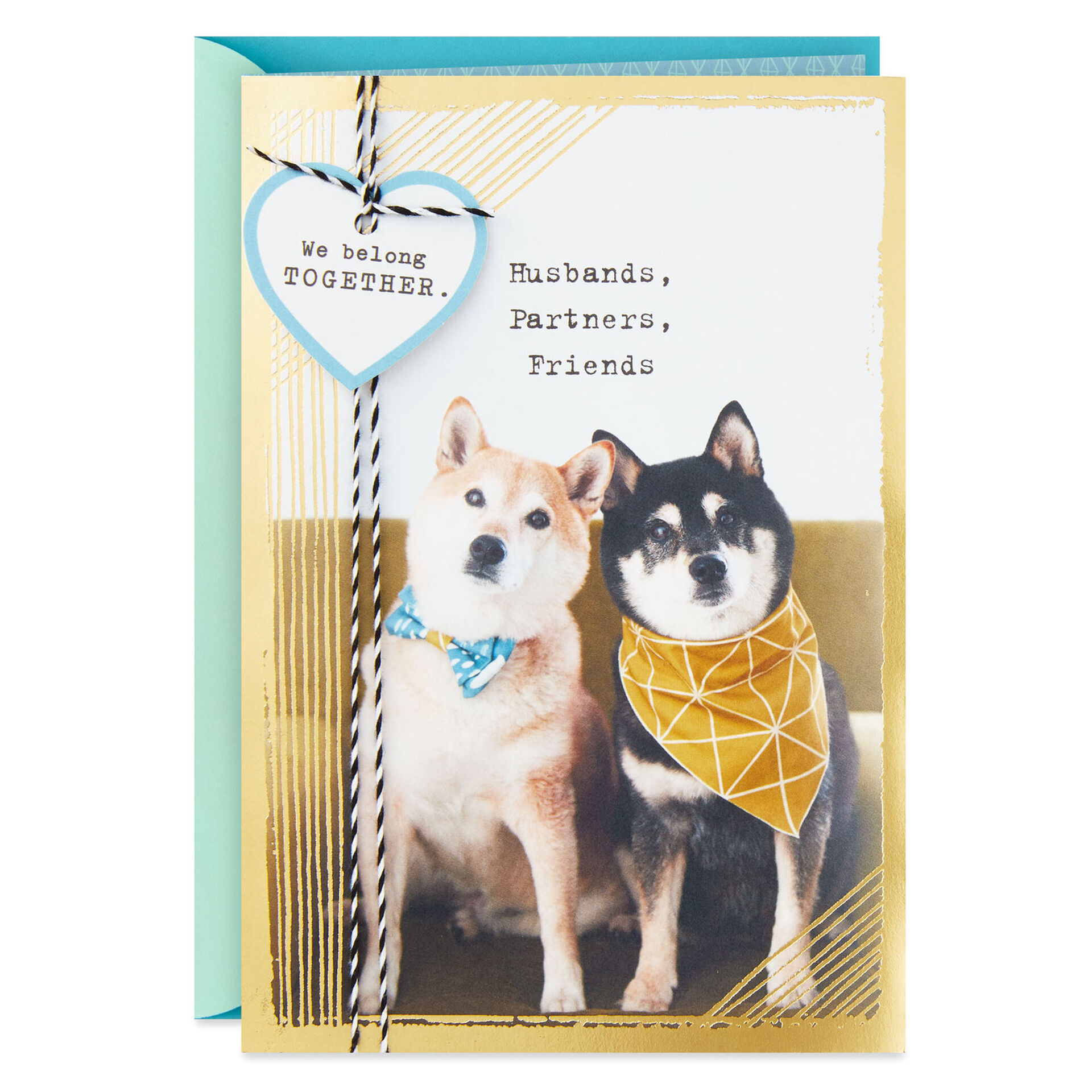 Happy Father's Day Dad Dog Puppy Dogs Buddy Buddies Hallmark Greeting Card 