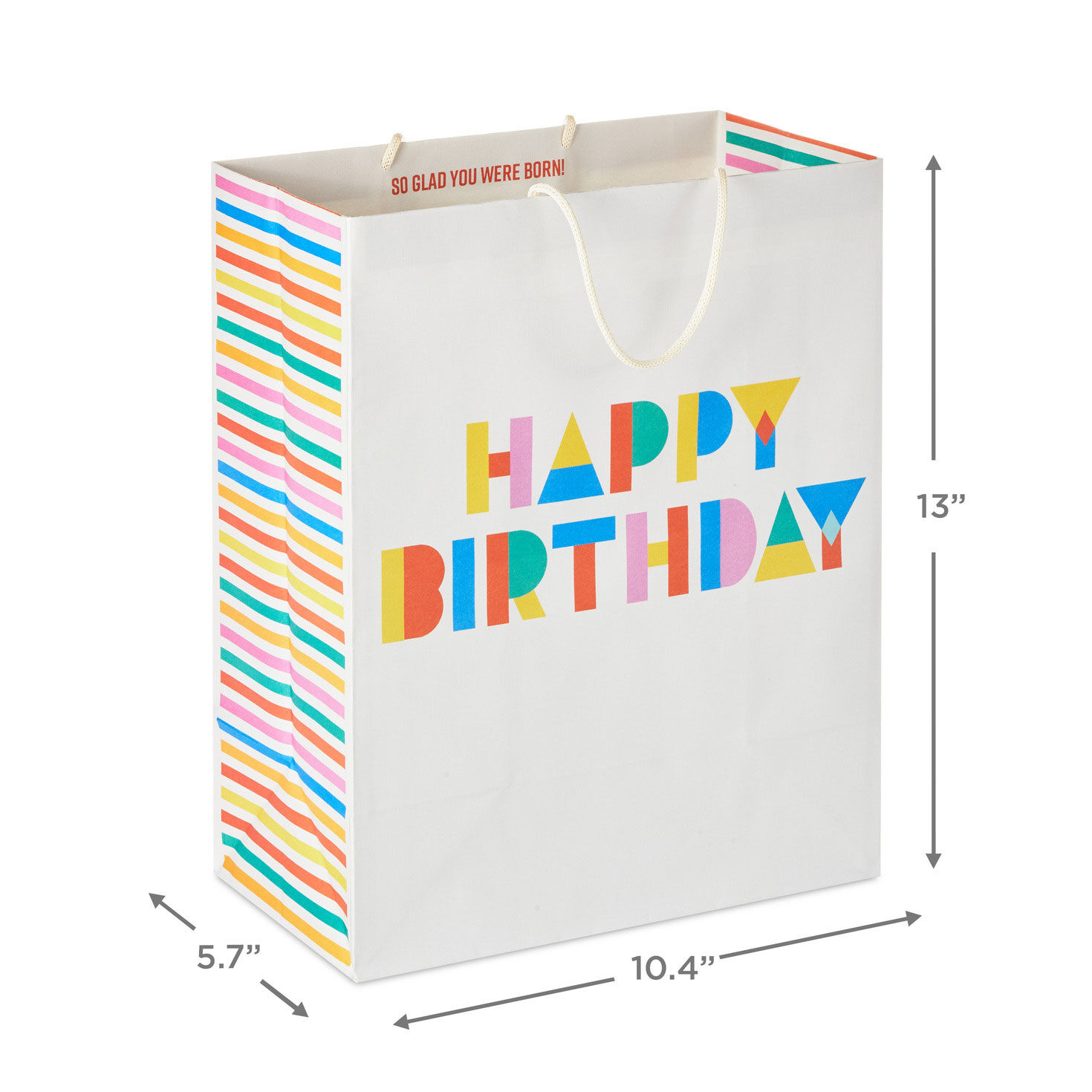 13" Collage Lettering Large Birthday Gift Bag for only USD 4.99 | Hallmark