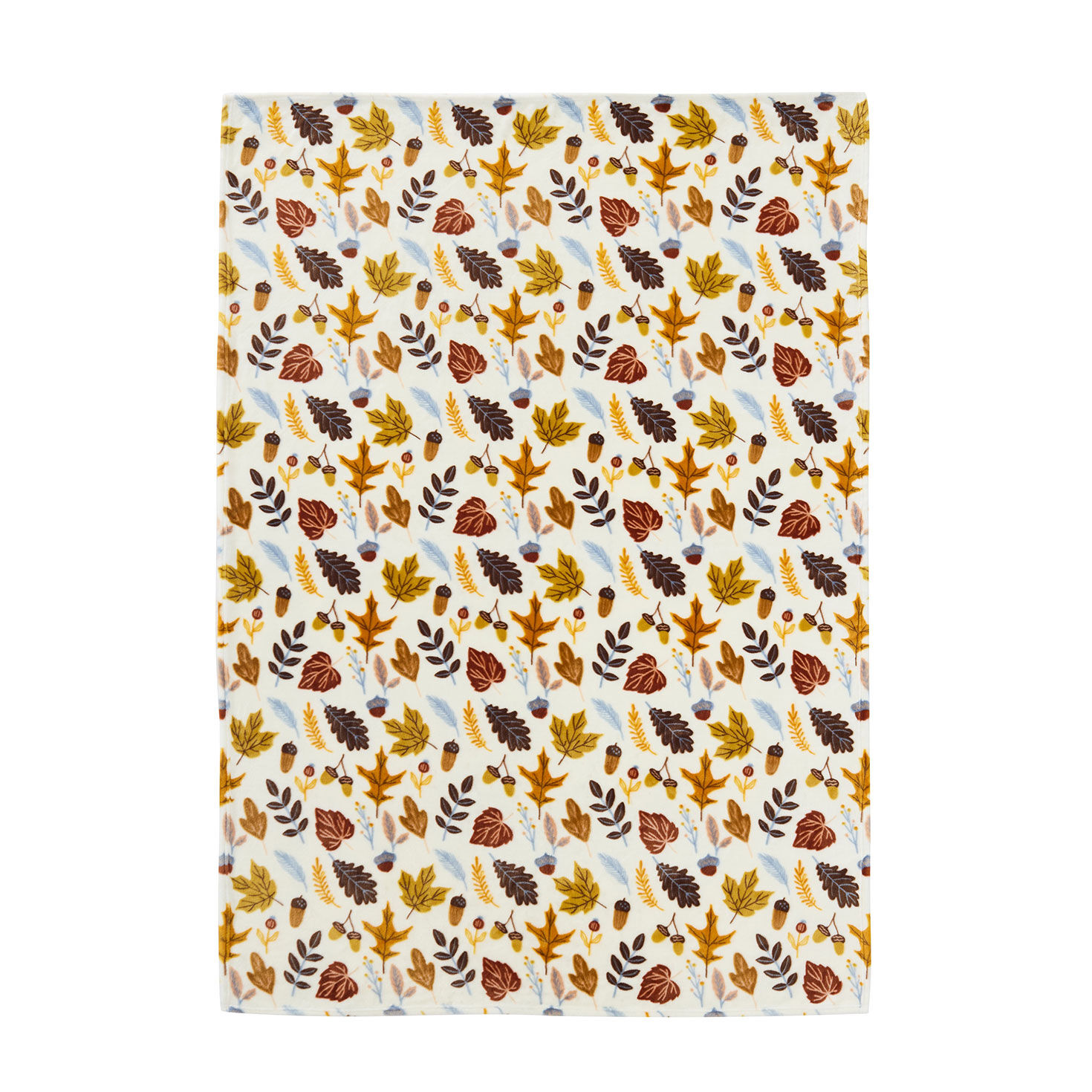 Hallmark Multicolor 50" x 70" Plush Fall Throw Blanket front flat image number 2