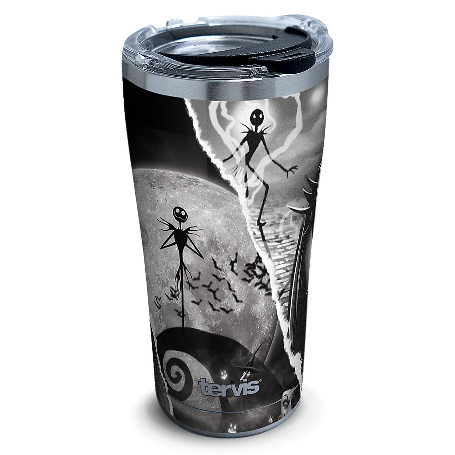 picture Nightmare Before Christmas Tumbler Cup tervis disney tim burton s the nightmare before christmas torn collage stainless steel tumbler 20 oz
